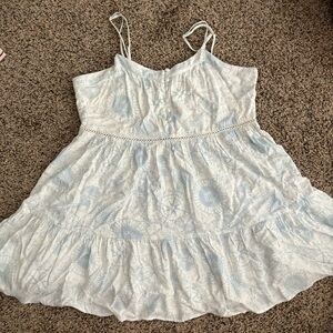 Millibon Sky Blue and White Dress